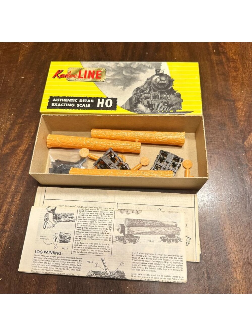 Kadee HO Scale Disconnected Log Car Kit L-101-B